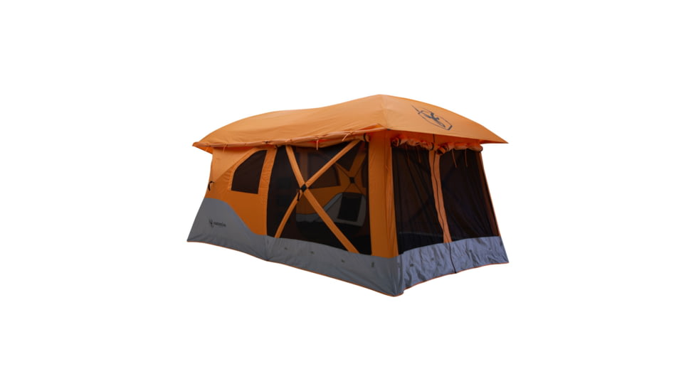 USED Gazelle T4 Plus Hub Tent With Screen Room, Sunten/Sedona Orange, 012642022388, EDEMO1