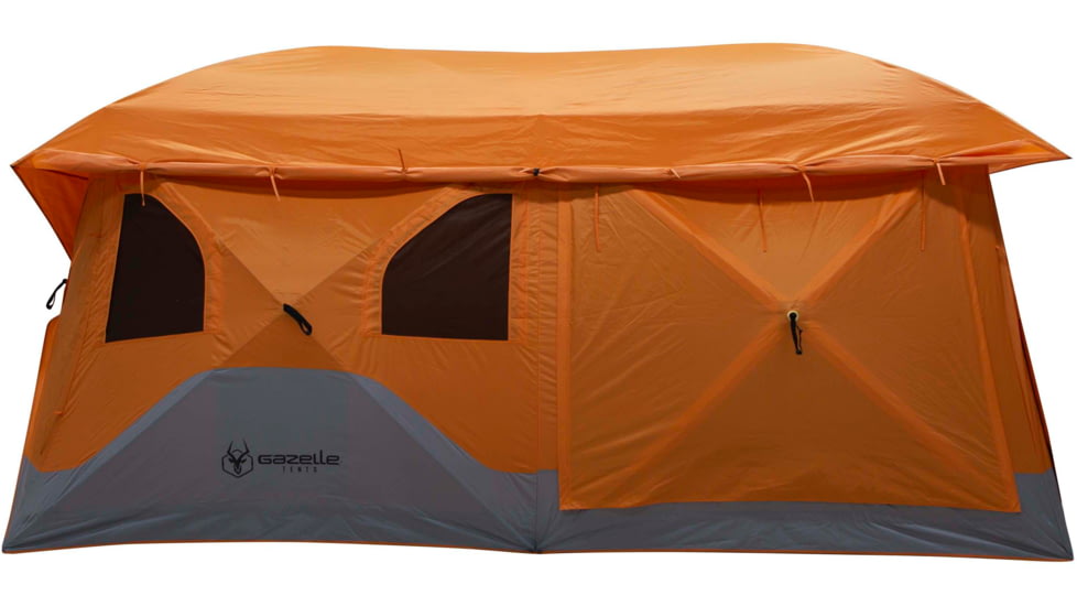 Gazelle T4 Plus Hub Tent With Screen Room, Sunten/Sedona Orange, 012642022388