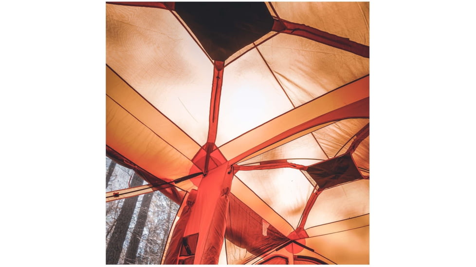 Gazelle T4 Plus Hub Tent With Screen Room, Sunten/Sedona Orange, 012642022388