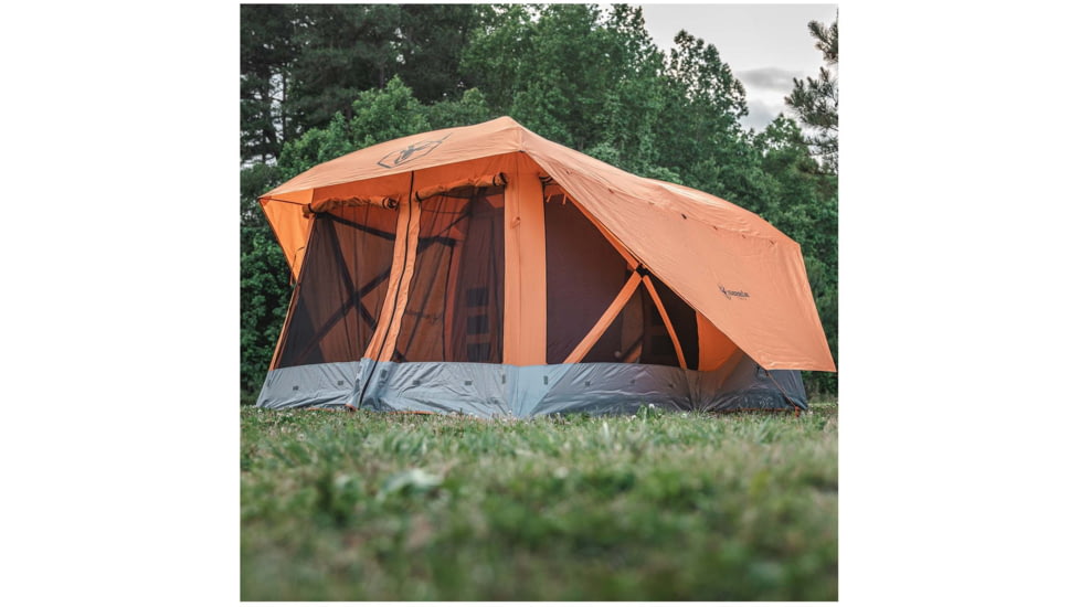 Gazelle T4 Plus Hub Tent With Screen Room, Sunten/Sedona Orange, 012642022388