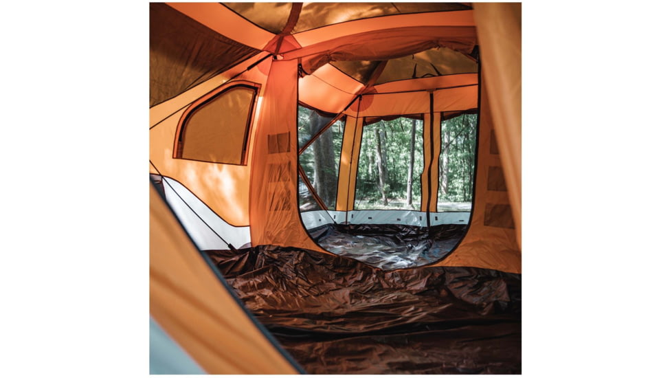 Gazelle T4 Plus Hub Tent With Screen Room, Sunten/Sedona Orange, 012642022388