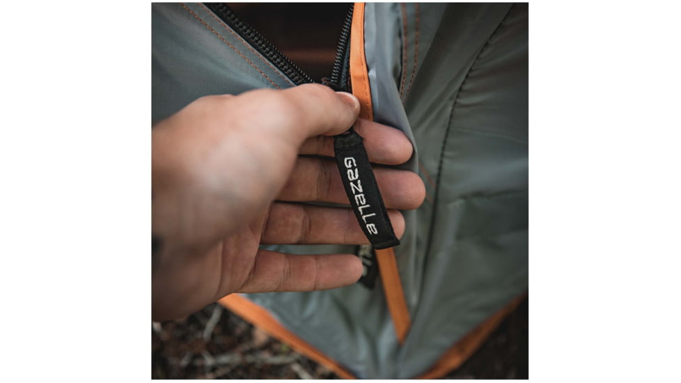 Gazelle T4 Plus Hub Tent With Screen Room, Sunten/Sedona Orange, 012642022388