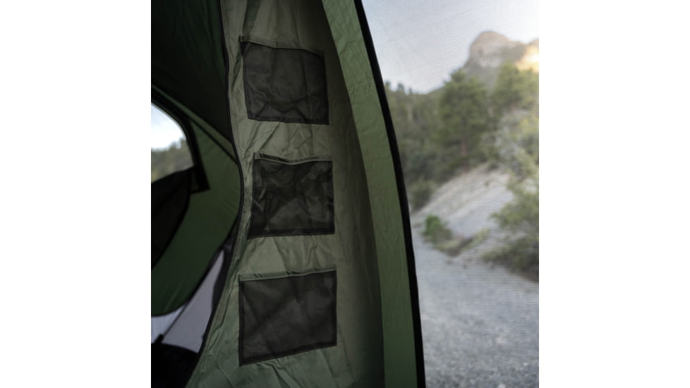 Gazelle T4 Tandem Hub Tent, Easy 90 Second Set-Up, Waterproof, UV Resistant, Convertible Screen Room, Removable Floor, Ample Storage Options, 4-8 Person, Alpine Green, 4-8 Person, GT450GR