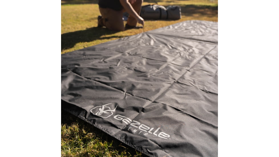 Gazelle Tandem 6-Sided Gazebo Footprint, Black, GA118