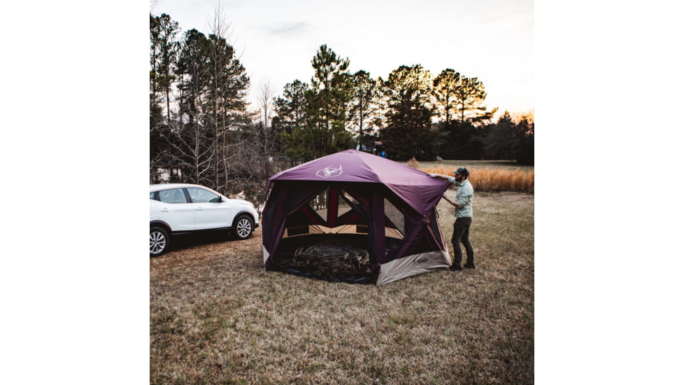 Gazelle Tent T-Hex Overland Edition, Burgundy Sky, 85 x 144 x 136, GT601BS