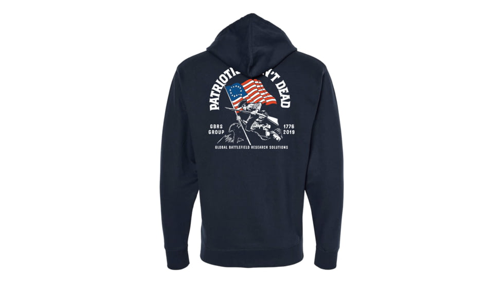 Gbrs Group Gear GBRS Group Patriotism Isnt Dead Zip Up Hoodie, ZUH-NVY-PID-S