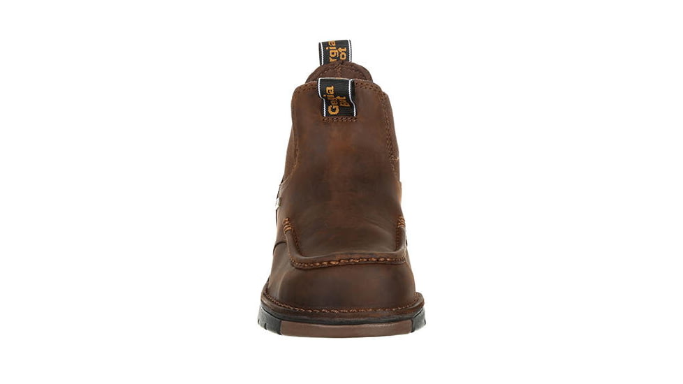 Georgia Boot Athens Chelsea Waterproof 5 inch Work Boot - Mens, Dark Brown, 12, GB00156-120M