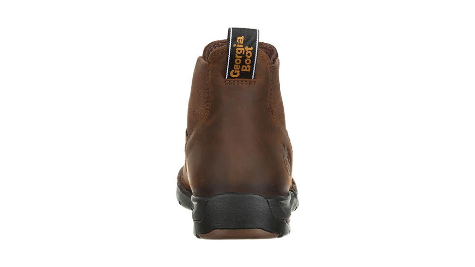 Georgia Boot Athens Chelsea Waterproof 5 inch Work Boot - Mens, Dark Brown, 12, GB00156-120M