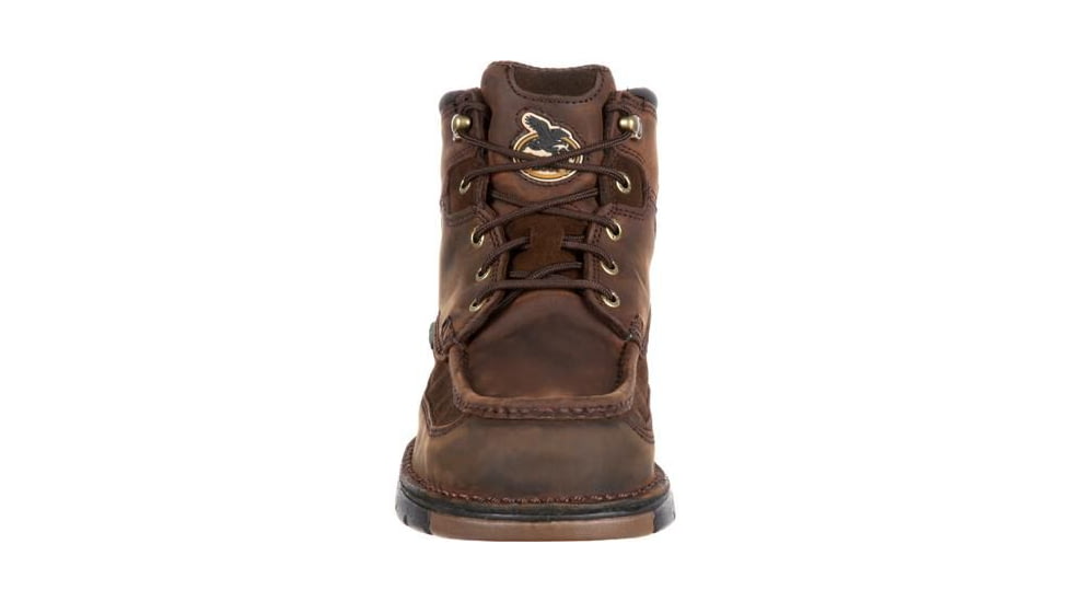 Georgia Boot Athens Waterproof 6 inch Work Boot w/Steel Toe - Men's, Brown, 10 Wide, G7603-100W