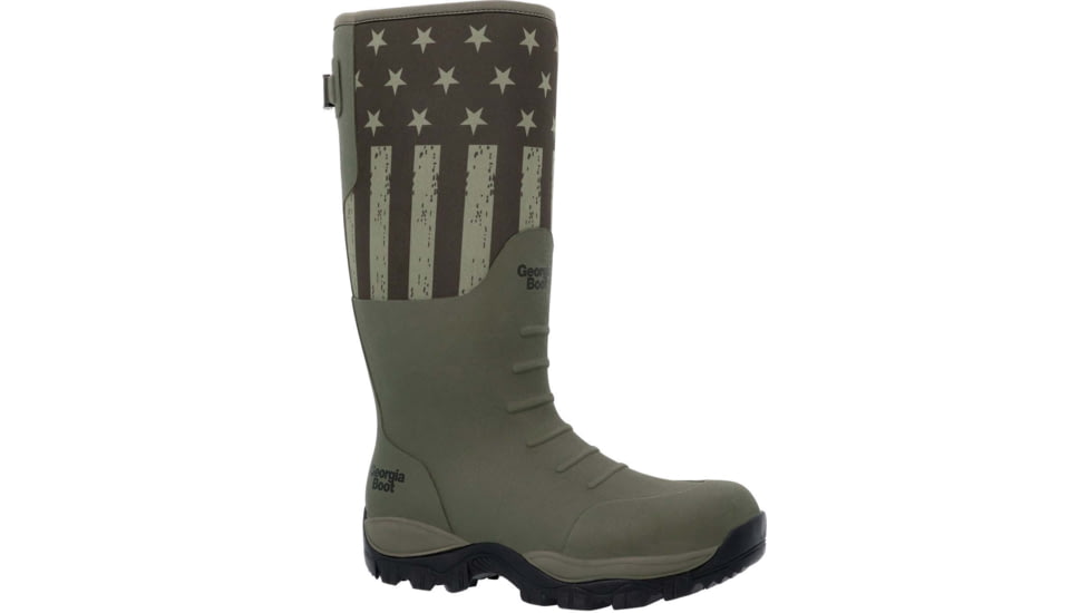 Georgia Boot BGR Rubber Pull-On Work Boot - Mens, Dark Green, 10, GB00559-100M