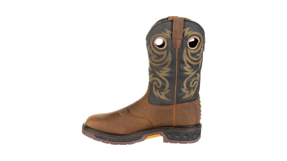Georgia Boot Carbo-Tec LT Waterproof 11 inch Pull-On Work Boot - Mens, Brown/Black, 8.5, GB00266-085M