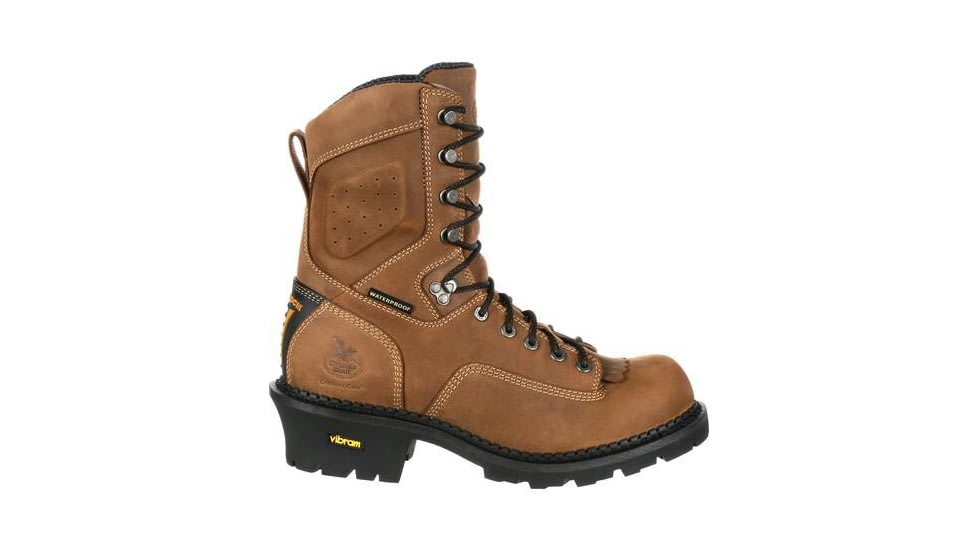 Georgia Boot Comfort Core Logger 9 inch Work Boot w/Composite Toe - Mens, Brown, 9.5 Wide, GB00097-095W