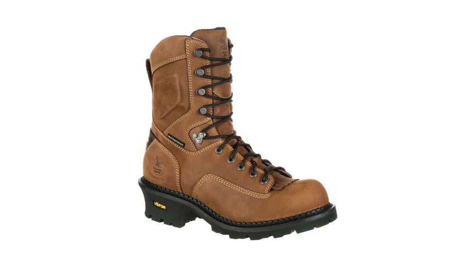 Georgia Boot Comfort Core Logger 9 inch Work Boot w/Composite Toe - Mens, Brown, 9.5 Wide, GB00097-095W