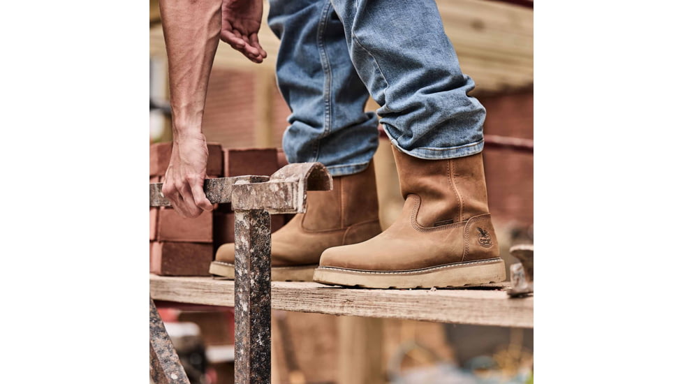 Georgia Boot Core 37 Wedge with 10in Steel Toe Mens Pull-On Work Boot