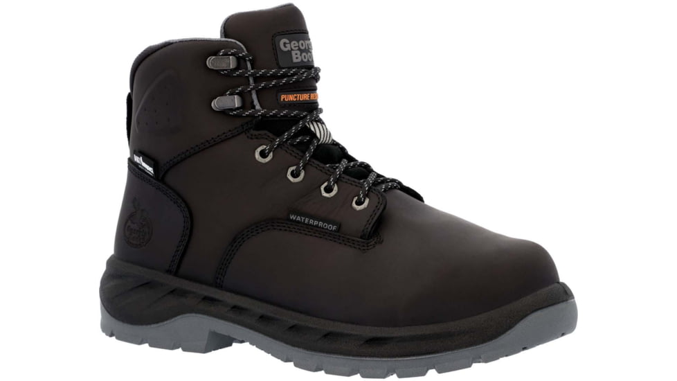 Georgia Boot OT Internal Metatarsal Alloy Toe Puncture Resistant 6in Work Boot - Mens, Medium, Black, 9.5, GB00562-095M