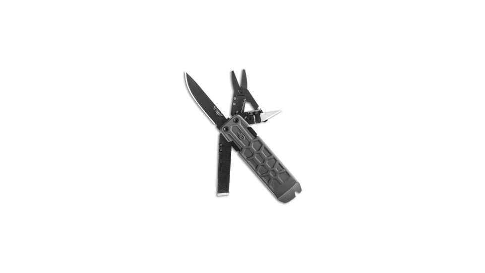 Gerber Gerber Lockdown Pry 10-in-1 Pocket Multi-Tool Black/Gray - 30-001593 *DISC*, Gray, adult, BHQ-197402