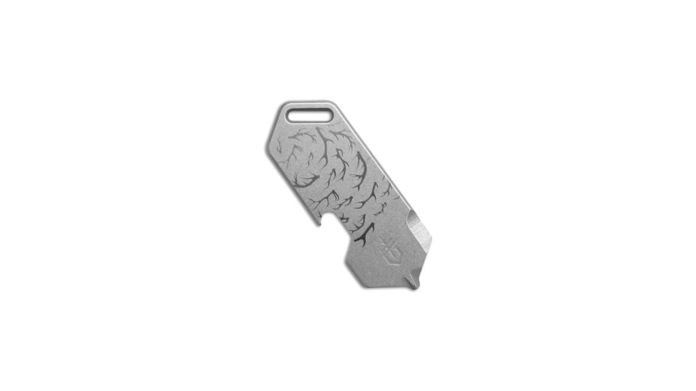 Gerber Shard DT Keychain Multi-Tool 3-in-1, Silver/Antler, 2.50 inch, BHQ-208940