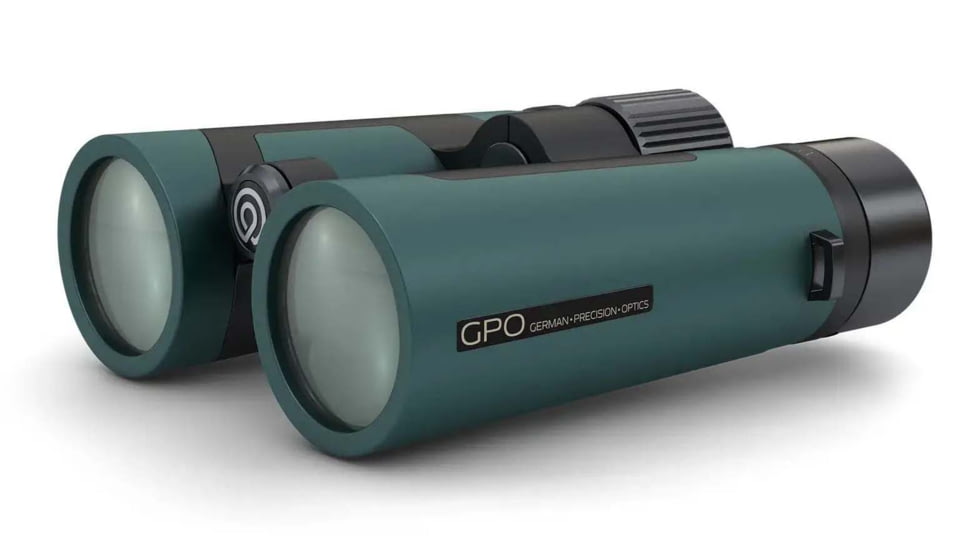 German Precision Optics Polariz 10x42mm Roof Binocular Bundle, Black/Green, B100-BU