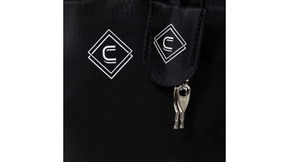 Girls With Guns Concealed Casual Adventure Cross-Body Purse, Lockable Concealed Carry, Ambidextrous, Black, 11 in x 10 in x 4 in, 70635