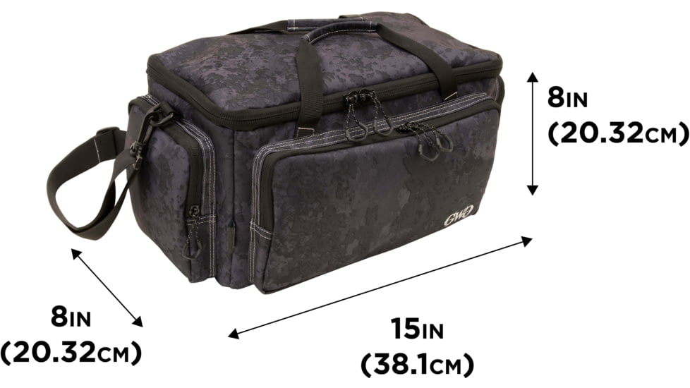Girls With Guns Midnight Range Bag, Black/Shade Blackout Camo, 15 in x 8 in x 8 in, 70639
