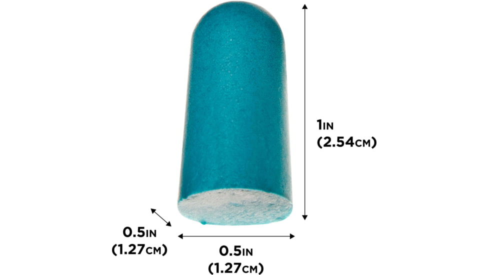 Girls With Guns Silencer Foam Ear Plugs, 32 dB NRR, ANSI S3.19 &amp; CE EN352-1 Hearing Protection Rated, 6-Pairs per Pack, Teal, One Size, 2389