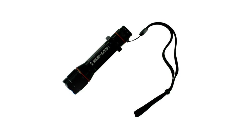 Glo-Toob Lighting Sub-Lite, 3 Watt White LED, Black Aluminum Body, NO UQSLFL