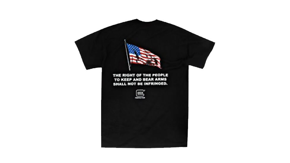 Glock AA49010 Short Sleeve 2nd Amendment T-Shirt Black X-Large Cotton/Polyester