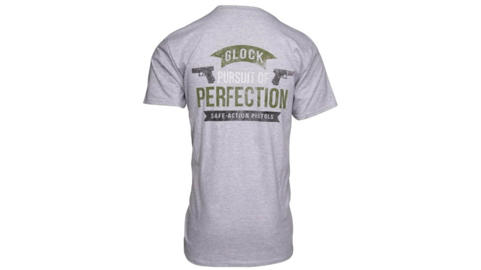 Glock AA75117 Pursuit Of Perfection Gray Small Short Sleeve