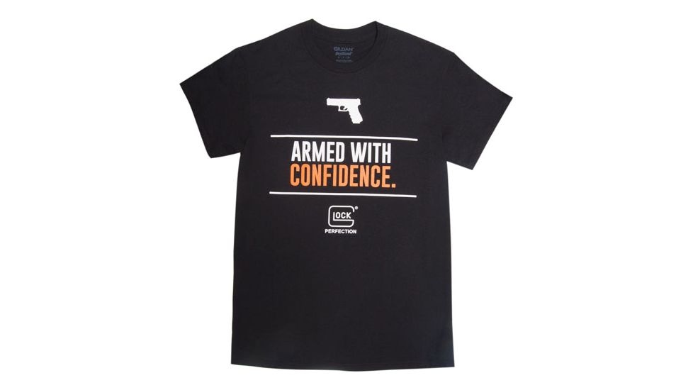 GLOCK AP95041 ARMED WITH CONFIDENCE TSHIRT BLK MED