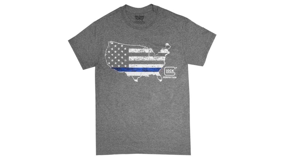 Glock Blue Line Shirt Ht Grey, Medium