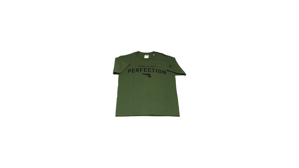 Glock Short Sleeve "Only Perfection" Shirt, OD Green, Small, GLAP95070