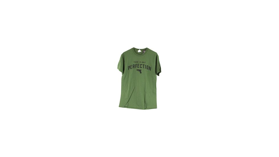 Glock Short Sleeve "Only Perfection" Shirt, OD Green, Medium, GLAP95071