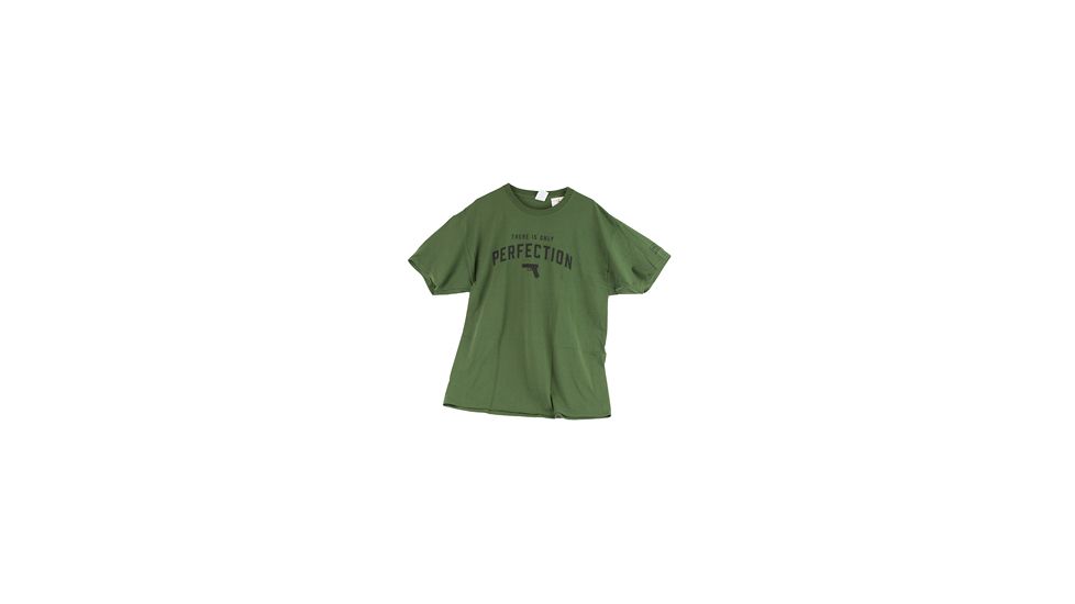 Glock Short Sleeve "Only Perfection" Shirt, OD Green, XXXL, GLAP95075
