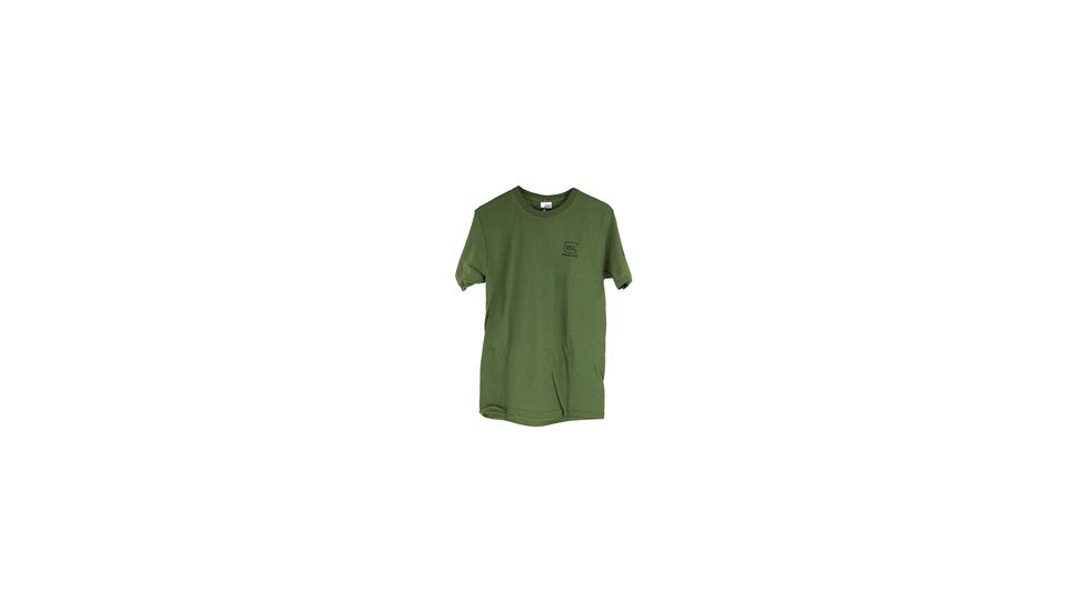 Glock Short Sleeve "Repelling Logo" Shirt, OD Green, Small, GLAP95064
