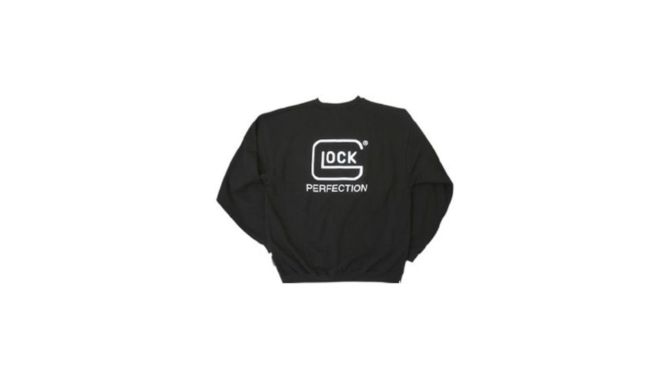 Glock Sweatshirt w/Imprint - Men's, Black/White, Small GLKAA13001