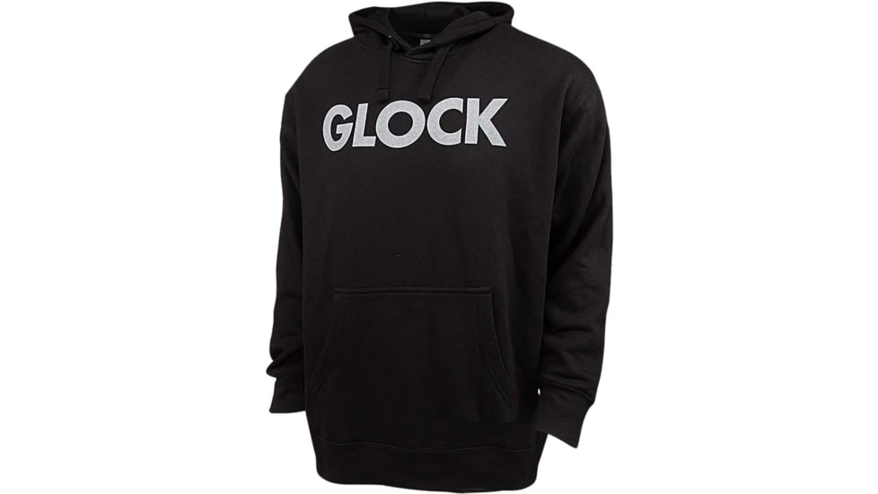 Glock Traditional Hoodie, Black Durable Soft Fabric, Long Sleeve, Medium, AP95782