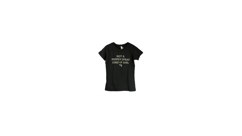 Glock Women's Short Sleeve "Not A Pepper Spray Kind Of Girl" Shirt, Gray, Medium, GLAA68171