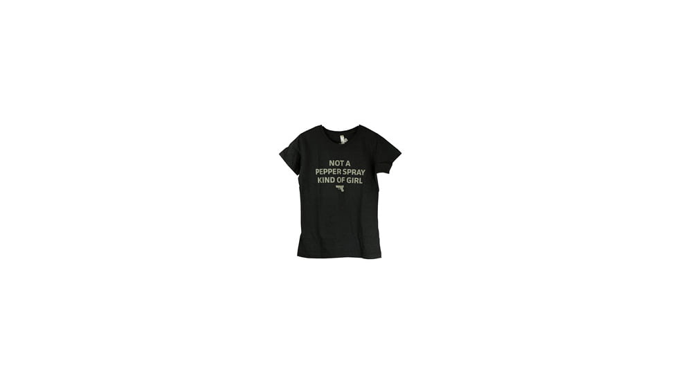 Glock Women's Short Sleeve "Not A Pepper Spray Kind Of Girl" Shirt, Gray, XXL, GLAA68174