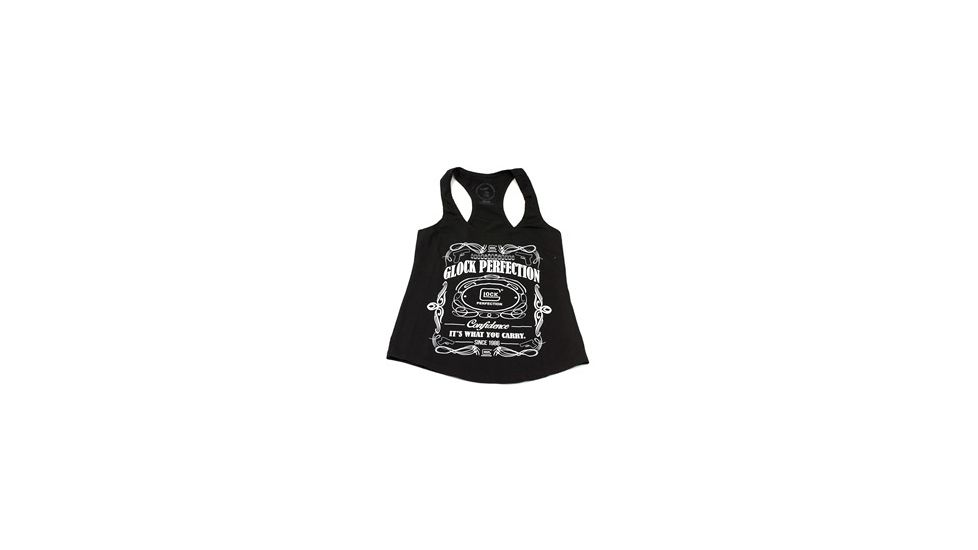 Glock Women's Tank Top Shirt "Florish", Black, Small, GLAP95125