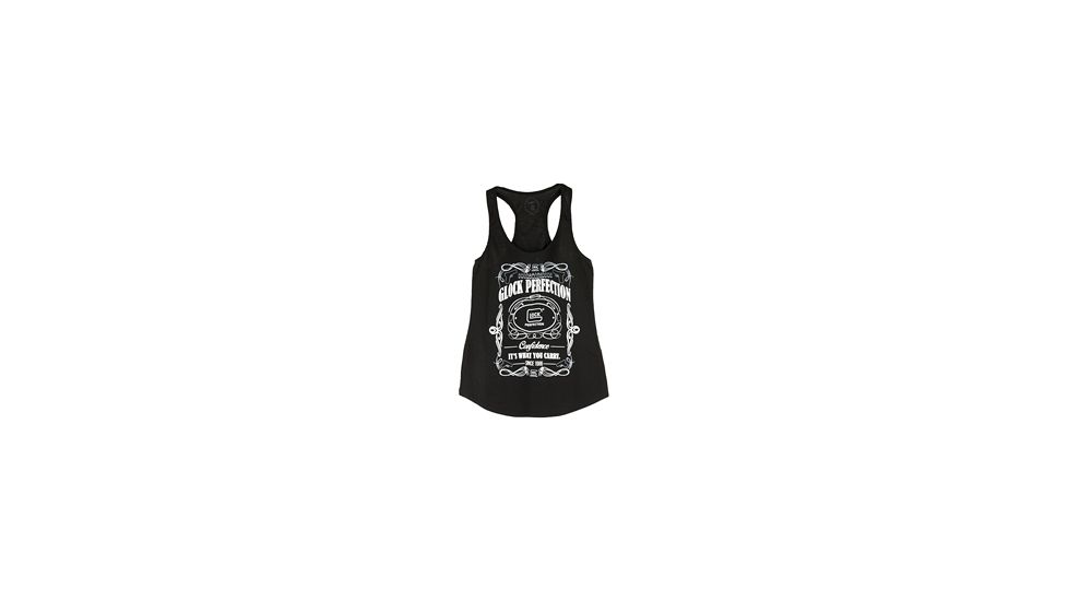 Glock Women's Tank Top Shirt "Florish", Black, Medium, GLAP95126