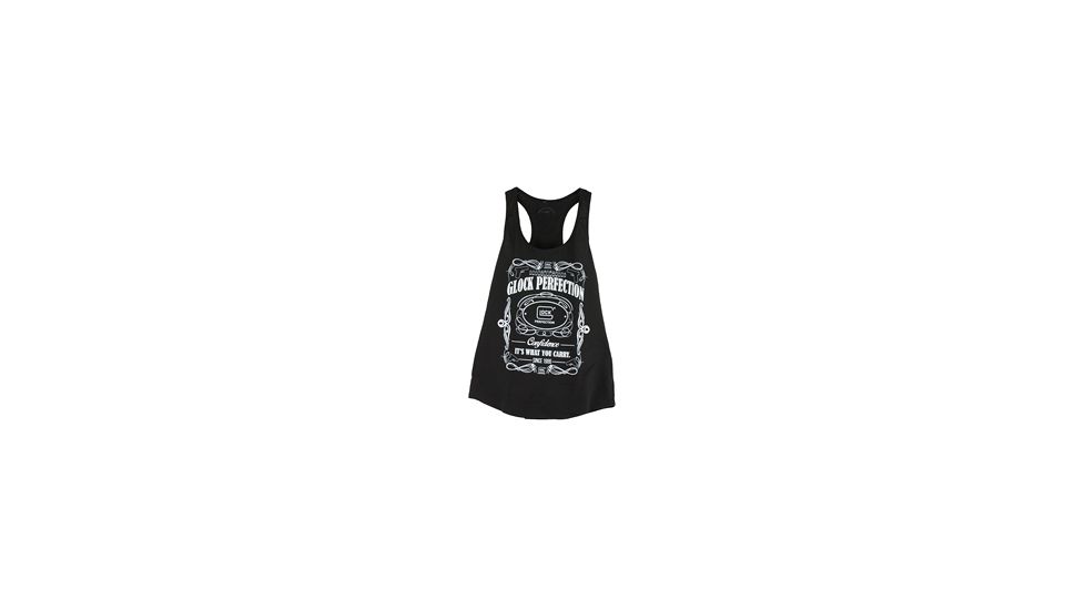 Glock Women's Tank Top Shirt "Florish", Black, Large, GLAP95127