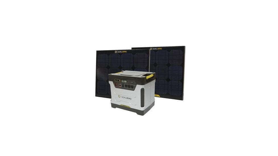 Goal Zero Yeti 1250 Solar Generator Kit w/ Solar Panels, Charger 39004
