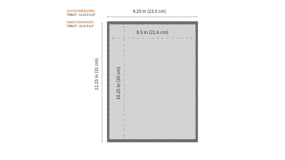 GoDark Faraday Bag for Tablets, Charcoal, FTB01