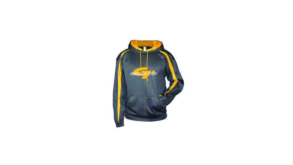 Gold Tip GT Hoodie, Grey, Large GTHOODIELG