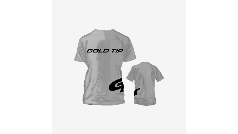 Gold Tip GT Tee Shirt Grey, 2XL, GTTSGY2XL