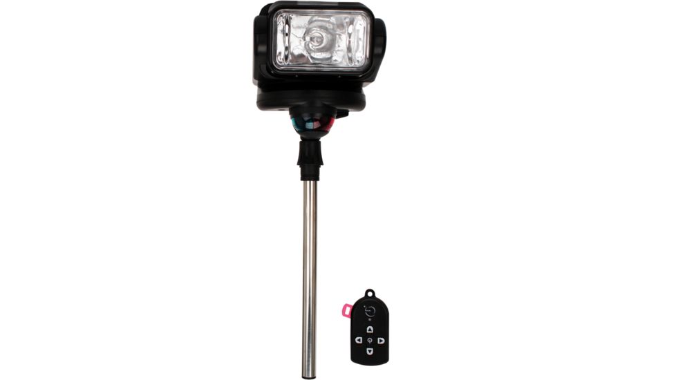 GoLight GoBee Stanchion Mount Searchlight w/ Wireless Remote, Black, 2151