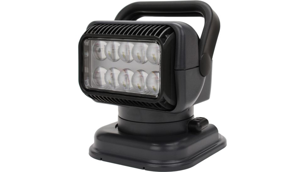 GoLight Portable RadioRay 544,000 Candela LED Searchlight w/ Wired Remote, Grey, 51494