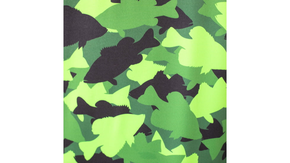 Googan Squad Green Fish Camo Hooded Long-Sleeve Shirt - Mens, 3XL, GS007-3X