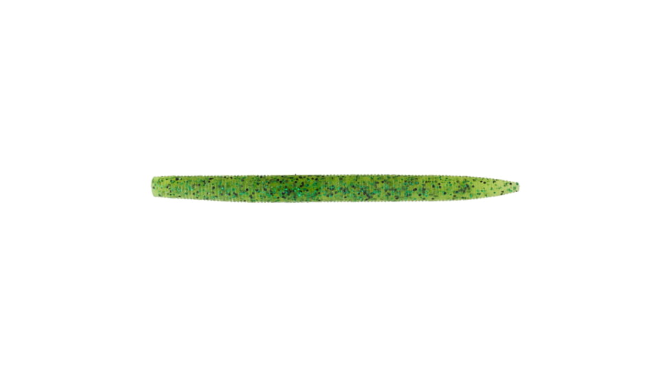 Googan Squad Lunker Log, 4in, Chartreuse Pepper Green Fleck, GLL-4-CPG
