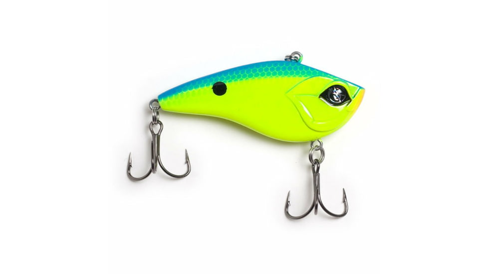Googan Squad Mini Klutch Hard Bait, 2 1/4in, 3/8 oz, Chartreuse Blue, 10-01-GGS-10003C